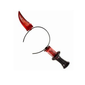 Kostüm-Accessoire Halloween: Blutiges Messer Haarreifen