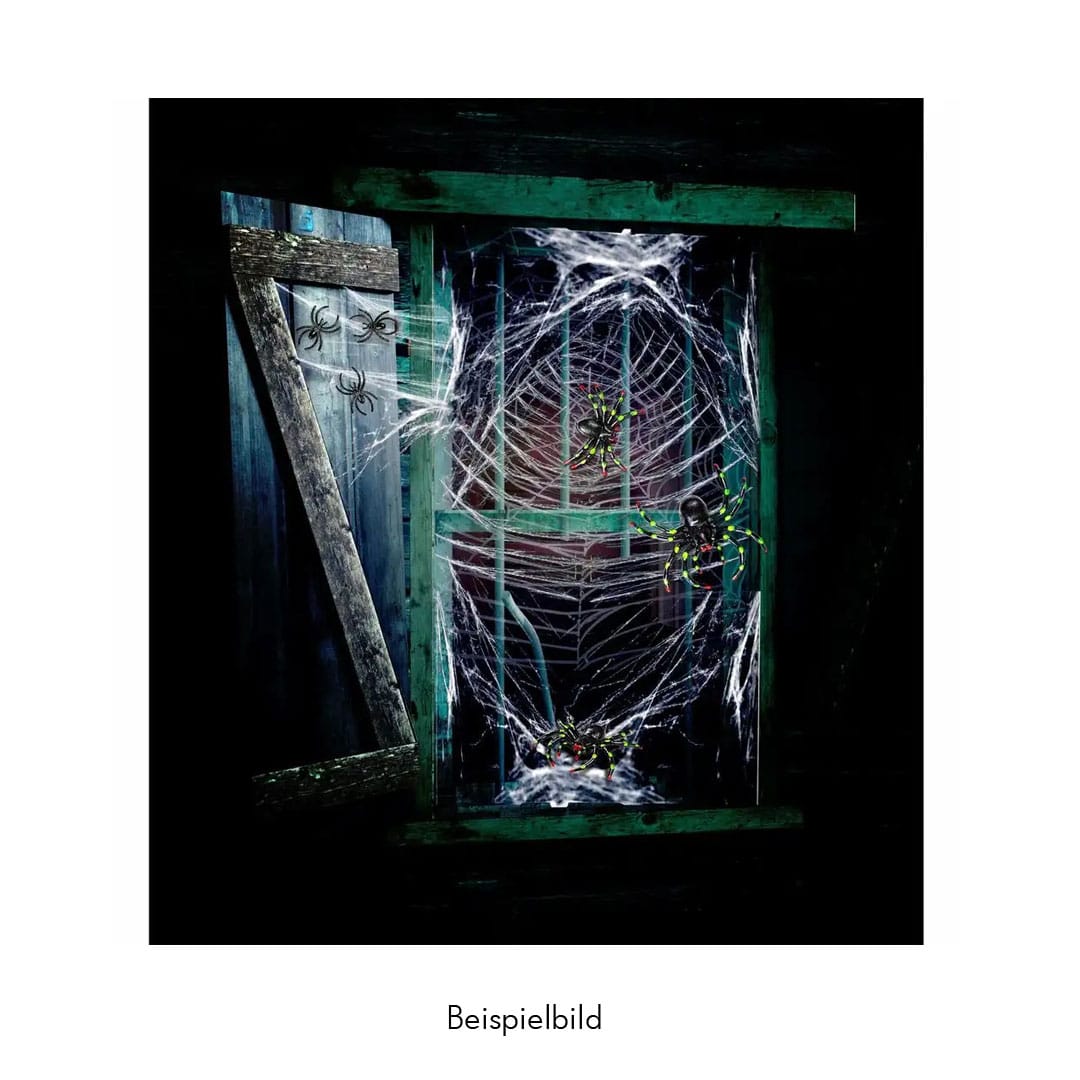 Halloween-Dekoration Spinnennetz & Spinnen – Bild 4