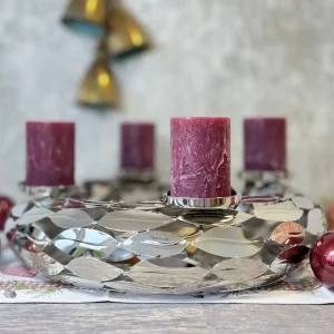 Adventskranz modern LEAFS Kaheku Durchmesser 49 cm