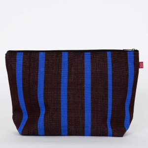 AMERICA Kulturtasche brown/blue Gr. M