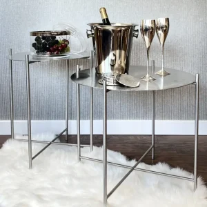 Beistelltisch rund ALTANO silber Kaheku