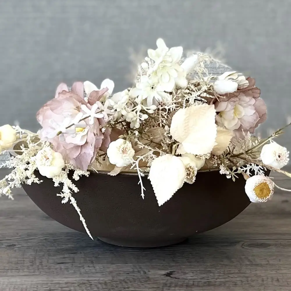 Dekoschale rund MANOU braun champagner Durchmesser 32 cm