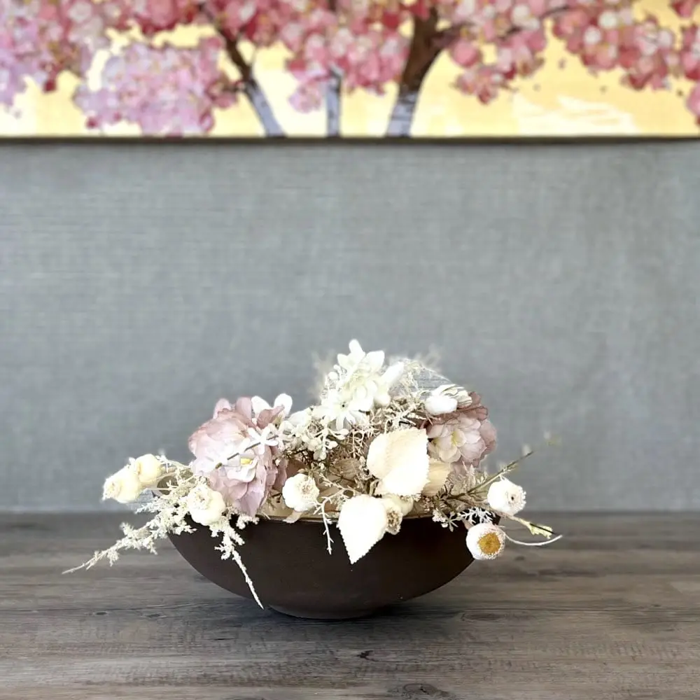 Dekoschale rund MANOU braun champagner Durchmesser 32 cm – Bild 2