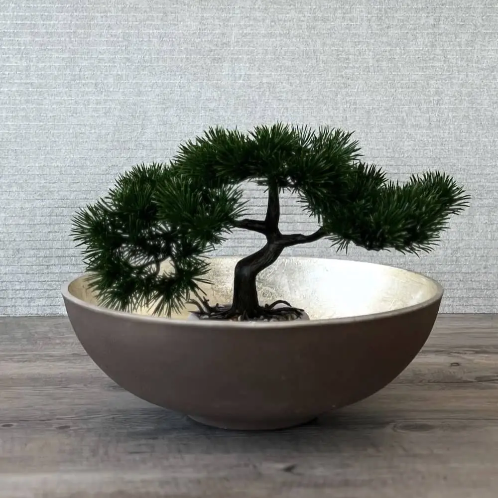 Dekoschale rund MANOU braun champagner Durchmesser 32 cm – Bild 6