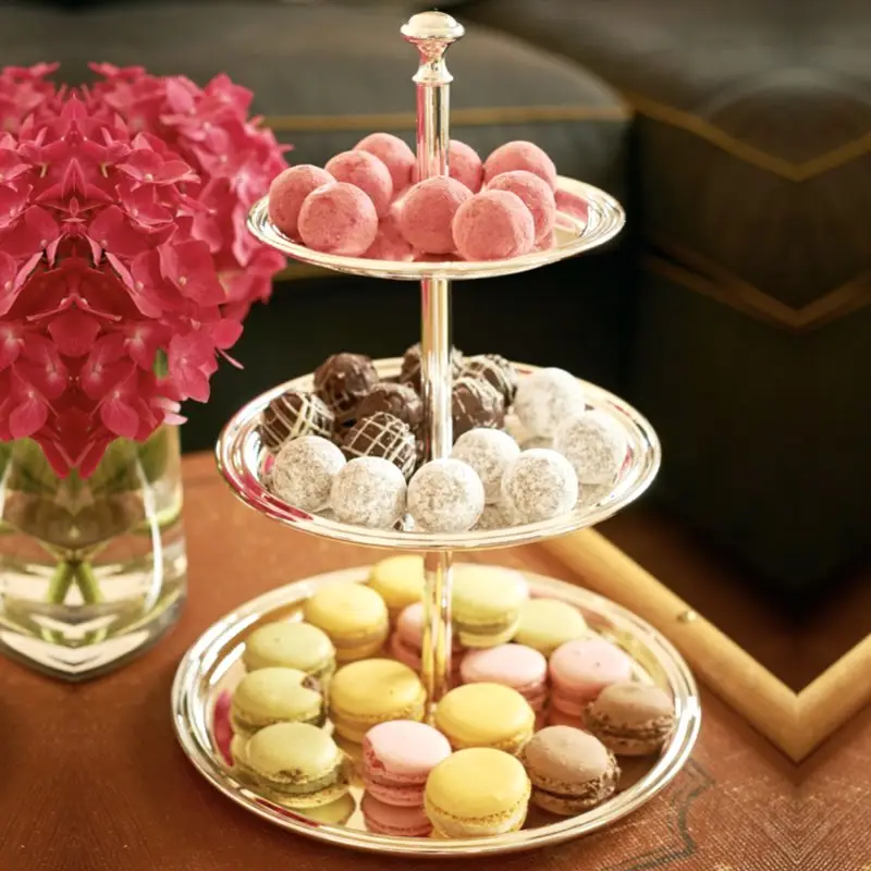 Etagere silber FADEN Edzard Höhe 30 cm