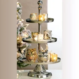 Etagere groß 3 stöckig TRIO Casablanca Höhe 73 cm