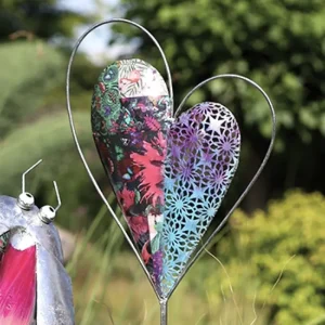 Gartenstecker HERZ COLORI Casablanca H 150 cm