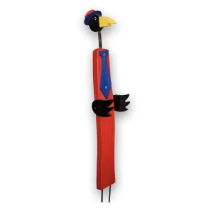 Gartenstecker PAUL Vogelvilla Höhe 60 cm rot