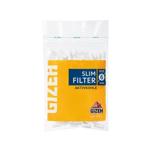 Gizeh Aktivkohle Filter 6mm – 120 pcs