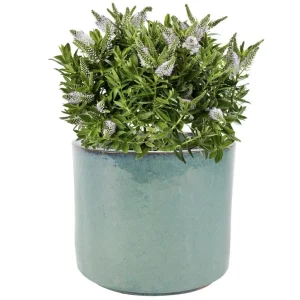 Keramik Blumentopf 3er Set CARMEN türkis