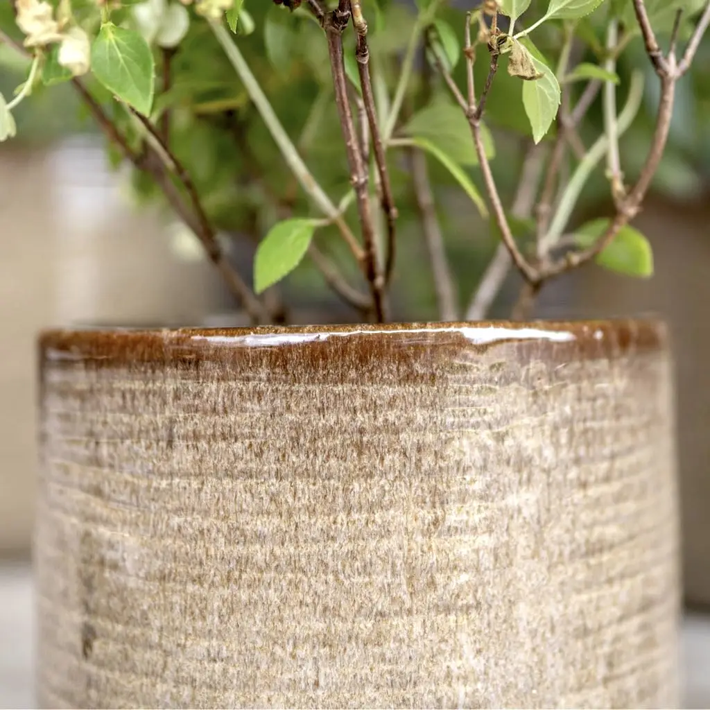 Keramik Pflanzkübel 3er Set GILIA cappuccino – Bild 3