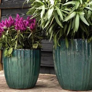 Keramik Pflanzkübel ocean SCOTT 3er Set