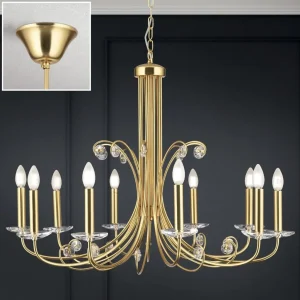 Kronleuchter gold matt ALEXIS