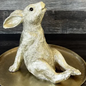 Osterhasen Deko RELAX GiftCompany gold Höhe 29 cm