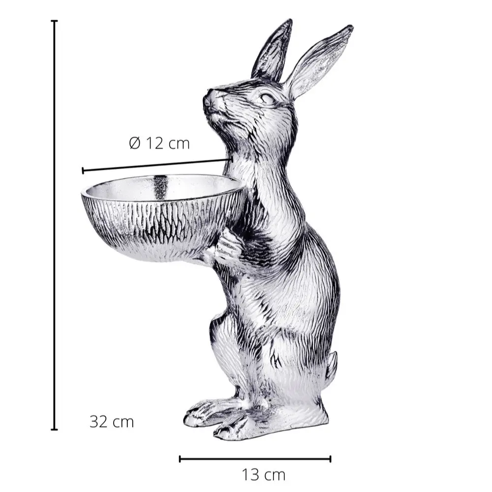 Osterdeko Hase mit Schale BERT Edzard Höhe 31 cm – Bild 8