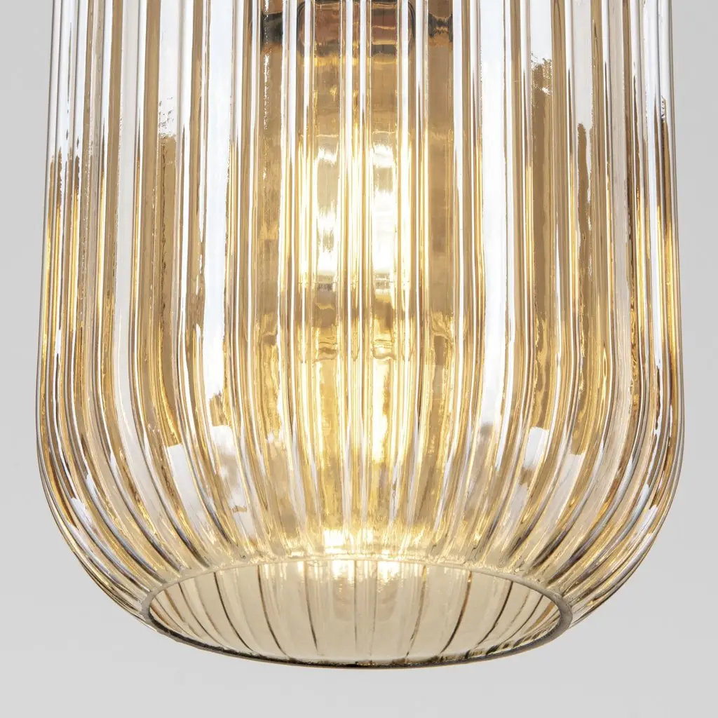 Pendelleuchte CALISTA bernstein 1-flammig – Bild 5