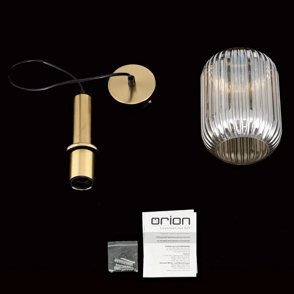 Pendelleuchte CALISTA bernstein 1-flammig – Bild 8