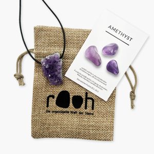 „Rooh“ Anhänger Amethyst Rasen