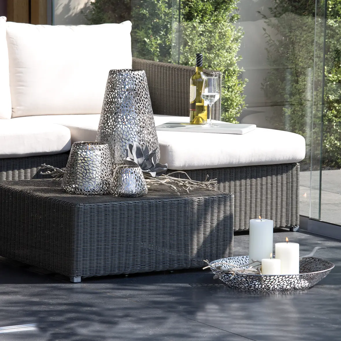 Windlicht Metall PURLEY Casablanca H 46 cm – Bild 2