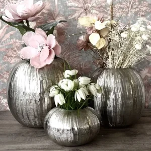 Vase silber CORBARA Kaheku H 28 | 25 | 13 cm