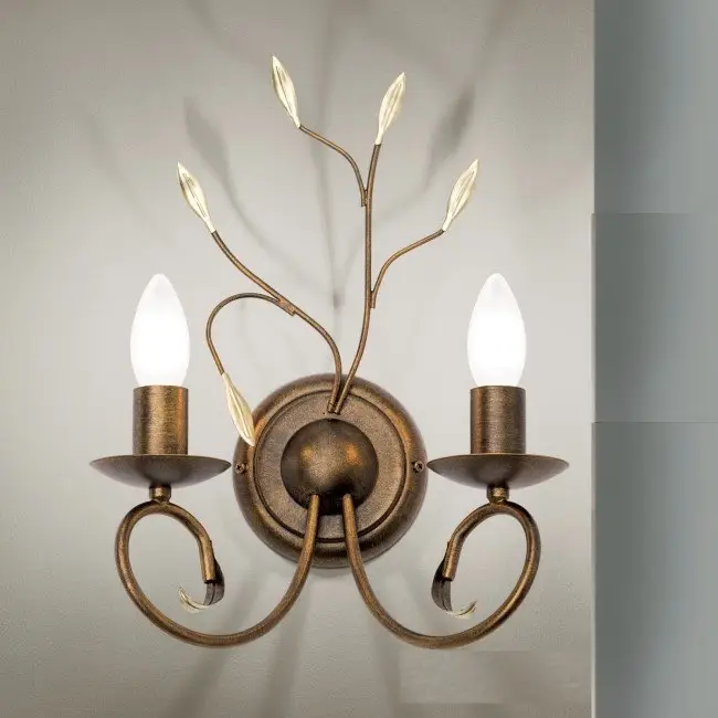 Wandlampe ANDRIA antik-gold – Bild 2