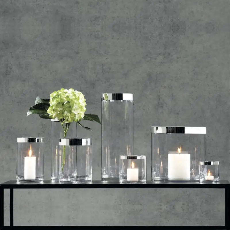 Windlicht Glas TRENTON Kaheku klar H 12 | H 40 cm – Bild 2