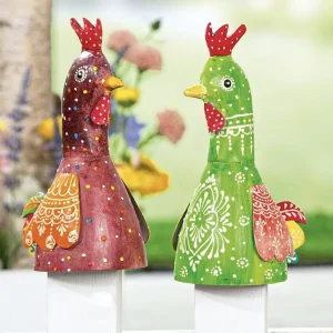 Zaunhocker Huhn Frieda und Fred H 18 cm